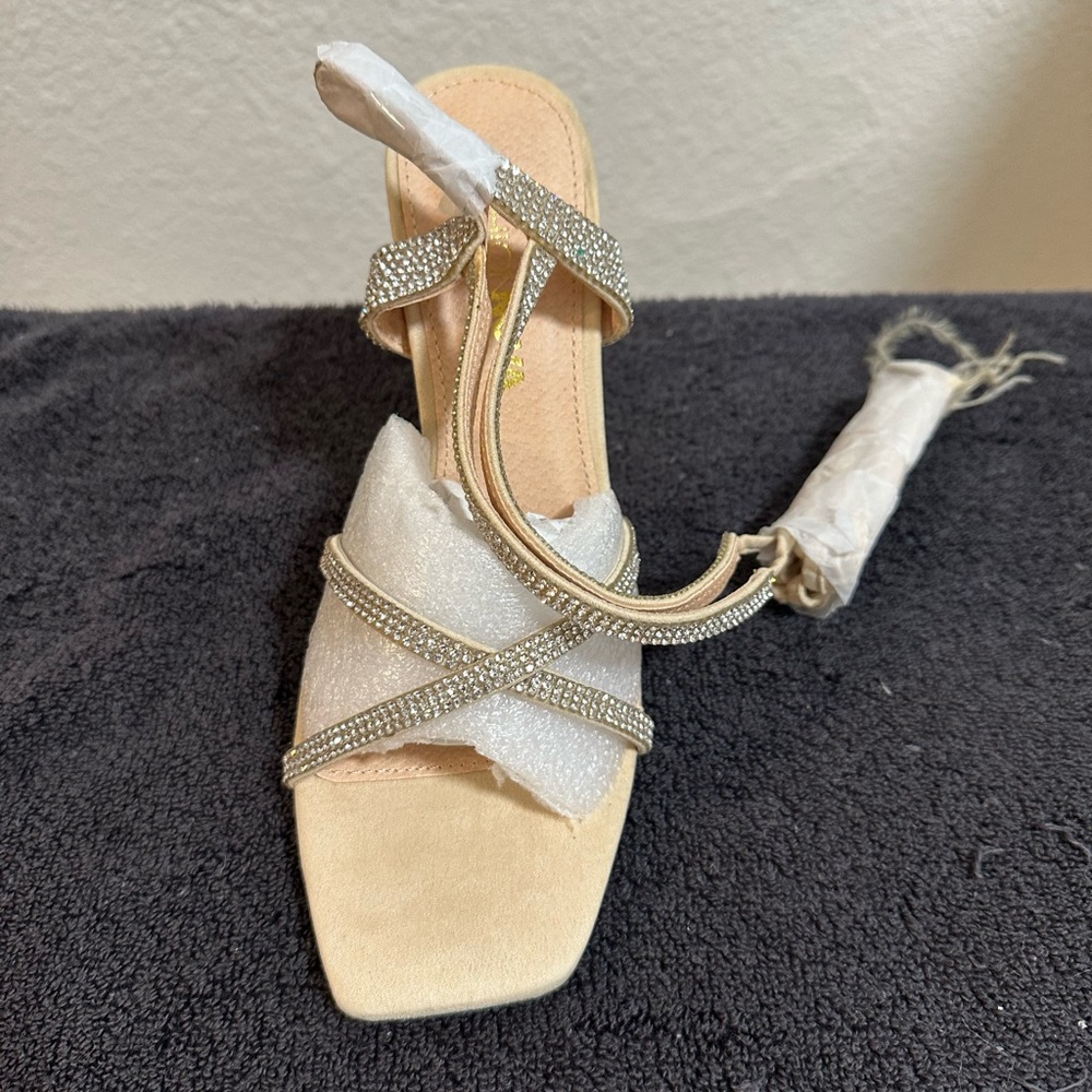 Malia Rhinestone Heeled Sandals